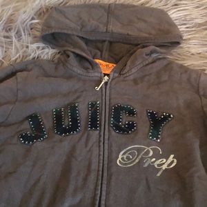 Juicy Couture “Juicy Prep” Hoodie Zip Up Sweater
